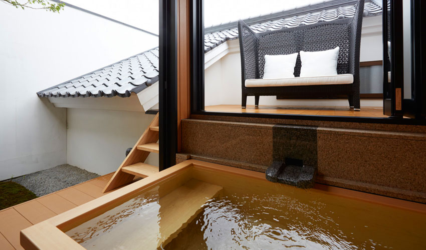 Номера в главном здании「Асука」 Комната в японском стиле с горячими источниками на открытом воздухе